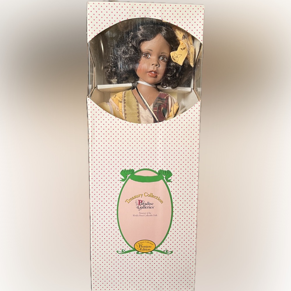 Vintage Paradise Galleries 23” Porcelain “Halle” Doll by Linda Murray